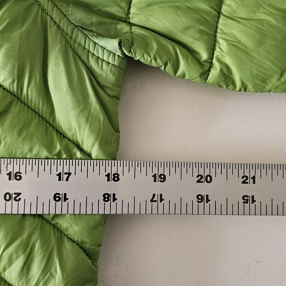 Nautica Womens Light Reversible Jacket With Hood Size M Green or Navy Coat - Picture 9 of 10